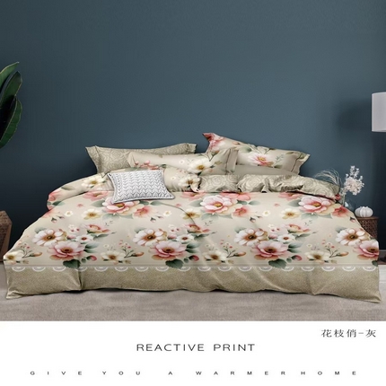 91家纺网 家纺一手货源 找家纺 （总）玖琳家纺 2025新款130克贡棉磨毛植物羊绒四件套