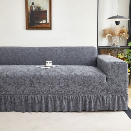 91家纺网 家纺一手货源 找家纺 （总）逐日沙发套 2025新款提花裙摆款沙发套-古罗