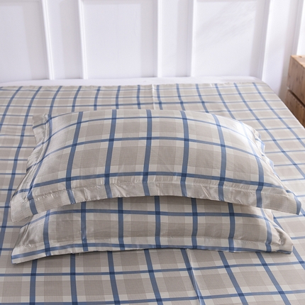 91家纺网 家纺一手货源 找家纺 （总）经年 2025新款条纹丝绸冰丝四件套-单枕套