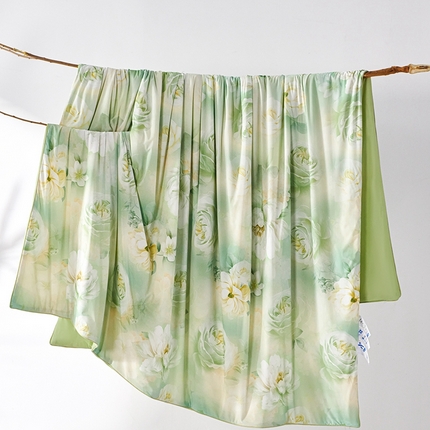 91家纺网 家纺一手货源 找家纺 缔锦家纺 2025新款凉感丝印花夏被 悦夏