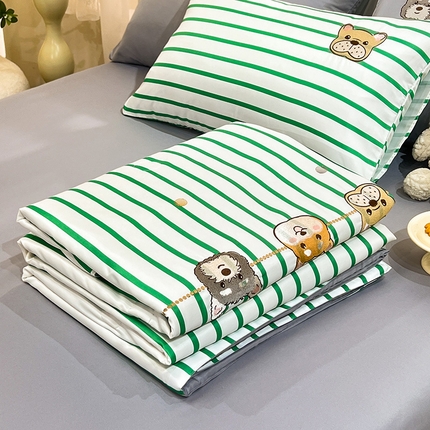 91家纺网 家纺一手货源 找家纺 经年 2025新款水洗真丝夏被好伙伴系列 好伙伴-香草灰