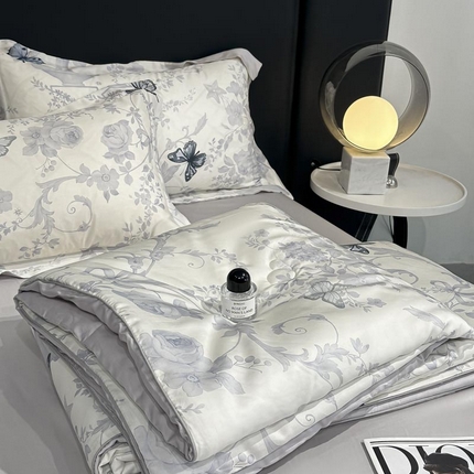 91家纺网 家纺一手货源 找家纺 （总）寐绸家纺 2025新款50兰精天丝数码印花大豆纤维夏被