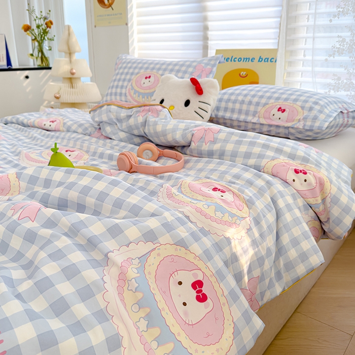 91家纺网 家纺一手货源 找家纺 星巴k家纺 2025新款A类水洗双层纱大豆纤维夏被夏凉被空调被 蛋糕猫