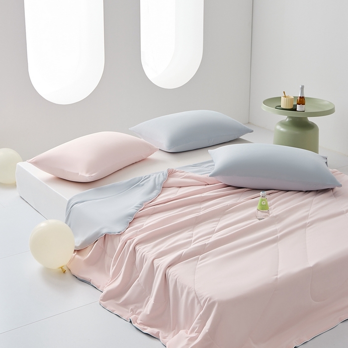 91家纺网 家纺一手货源 找家纺 LADYCOCO可可家居 2025新款凉感夏被 粉