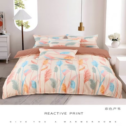 91家纺网 家纺一手货源 找家纺 （总）玖琳家纺 2025新款130克贡棉磨毛植物羊绒四件套