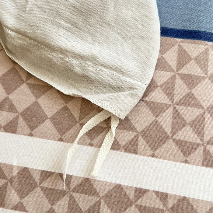 91家纺网 家纺一手货源 找家纺 世爵 2025新款全棉印花小清新套件系列-四件套 漫步云端