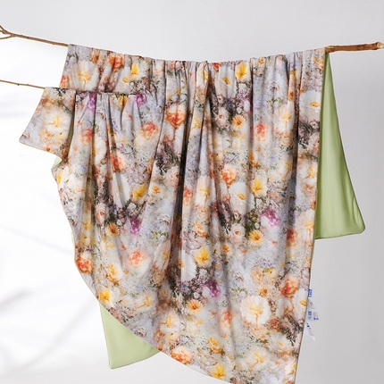 91家纺网 家纺一手货源 找家纺 缔锦家纺 2025新款凉感丝印花夏被 知秋