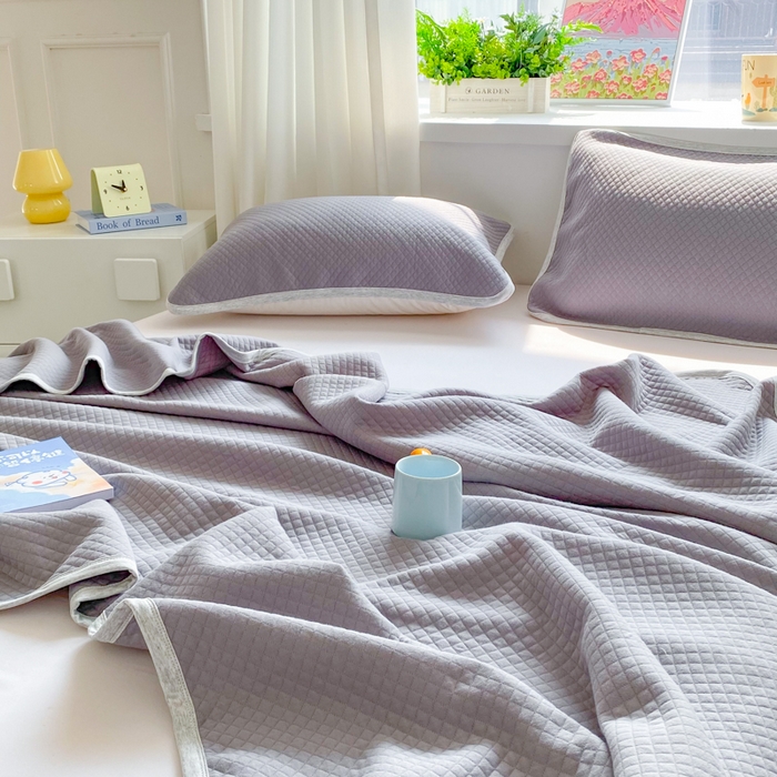 91家纺网 家纺一手货源 找家纺 （总）来菲毛毯 2025新款全棉针织全面盖毯床单夏被被子被芯