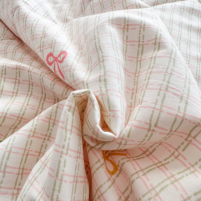 91家纺网 家纺一手货源 找家纺 瑜珠 2025新款A类双面全棉印花夏被夏凉被纯棉空调被 友谊结粉