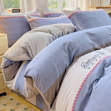 91家纺网 家纺一手货源 找家纺 （总）世爵 2025新款全棉印花小清新单品系列-单被套