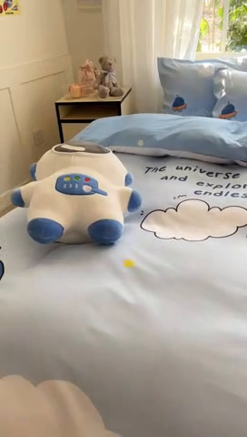 91家纺网 家纺一手货源 找家纺 博雅 2025新款纯棉宇航员四件套 飞船宇航员