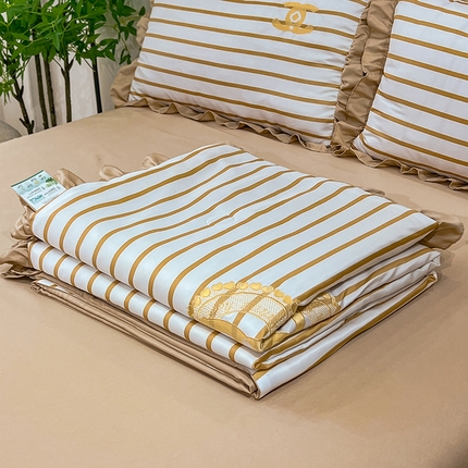 经年 2025新款水洗真丝韩版夏被浅夏系列 浅夏-香槟