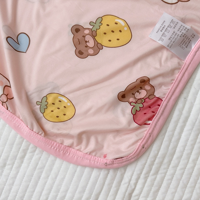 91家纺网 家纺一手货源 找家纺 嗨生活 2025新款婴儿裸睡级凉感针织毯幼儿园夏被儿童夏被毯子 萌萌兔