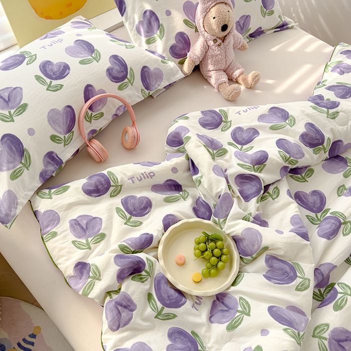 91家纺网 家纺一手货源 找家纺 星巴k家纺 2025新款A类水洗双层纱大豆纤维夏被夏凉被空调被 南岛小镇