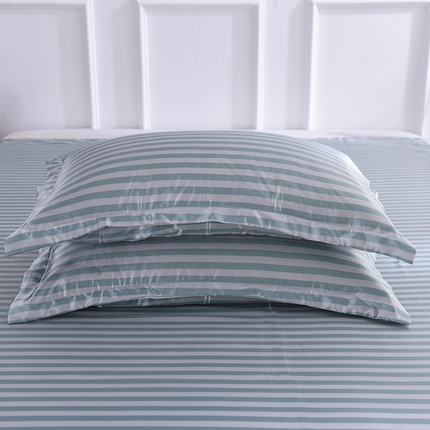 91家纺网 家纺一手货源 找家纺 （总）经年 2025新款条纹丝绸冰丝四件套-单枕套