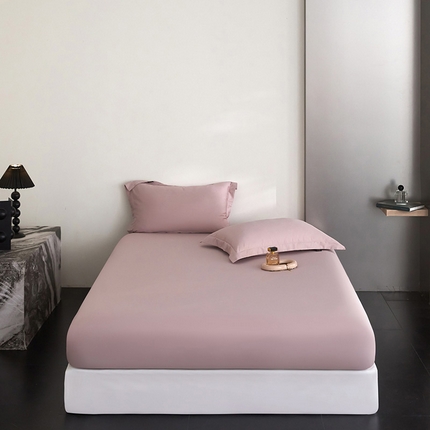 91家纺网 家纺一手货源 找家纺 （总）梧桐树 2025春夏新款60s长绒棉纯棉纯色系列单床笠 床笠单件