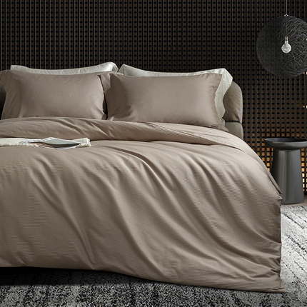 91家纺网 家纺一手货源 找家纺 （总）121  2025新款高支高密提花长绒棉纯棉四件套-线条艺术