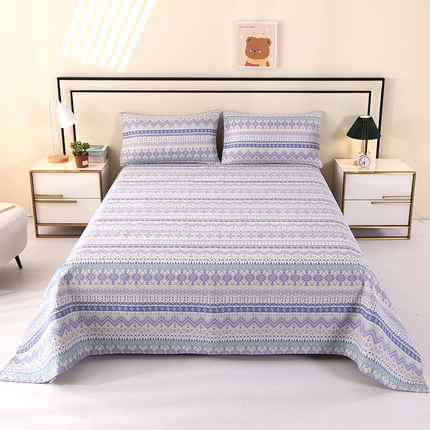 91家纺网 家纺一手货源 找家纺 （总）望淮家纺 2025新款老粗布凉席床单三件套