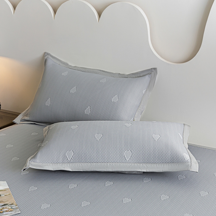 91家纺网 家纺一手货源 找家纺 阿亮家居 2025新款凉席凉豆豆软席床席款 心相印-冰川灰