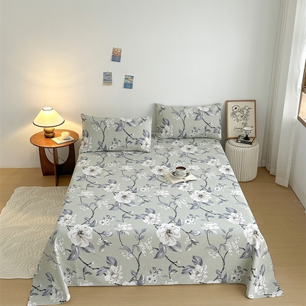 91家纺网 家纺一手货源 找家纺 （总）绒艺席业 2025新款简约原棉印花老粗布床单