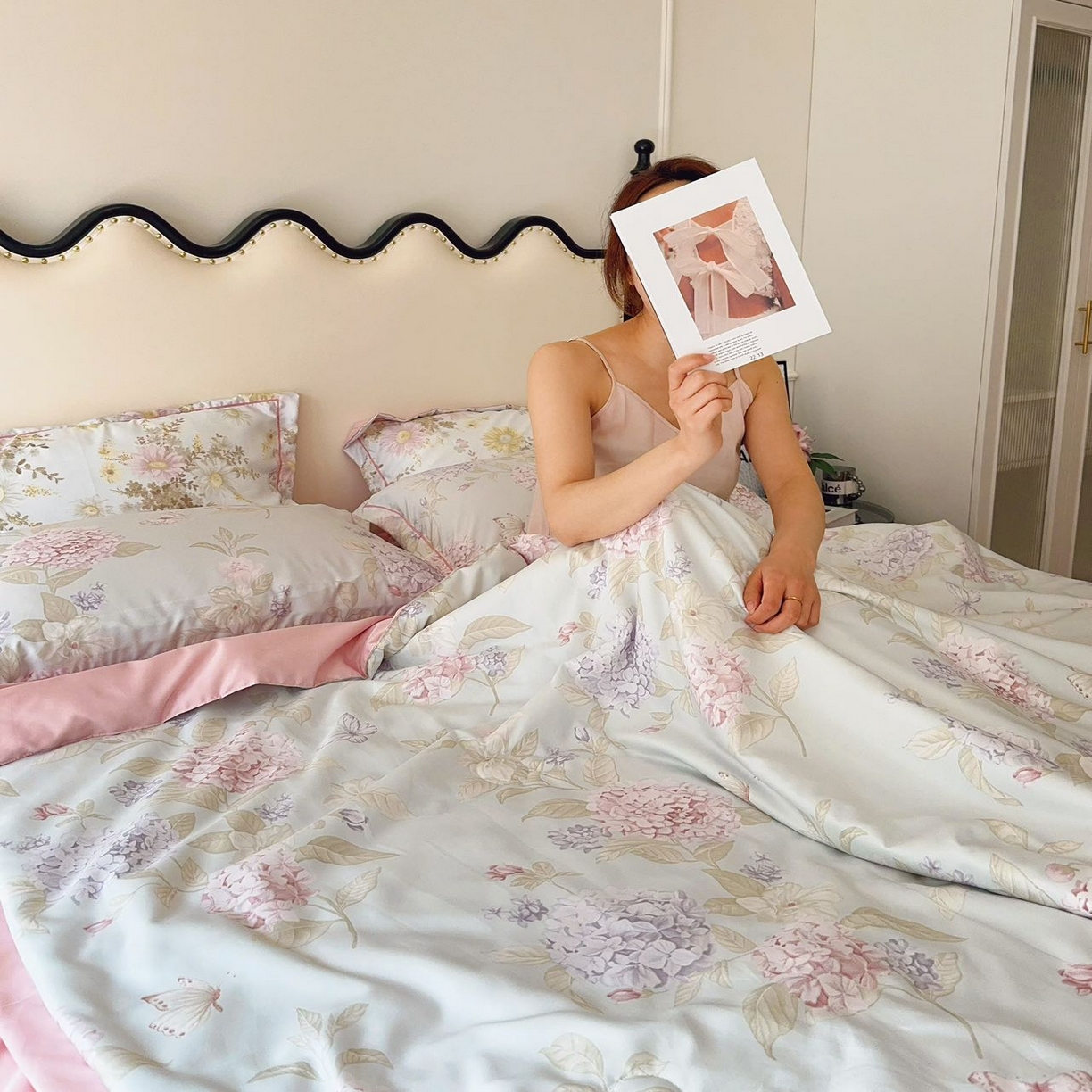 91家纺网 家纺一手货源 找家纺 兜米家居 2025新款水洗天丝夏被四件套 清芬立夏