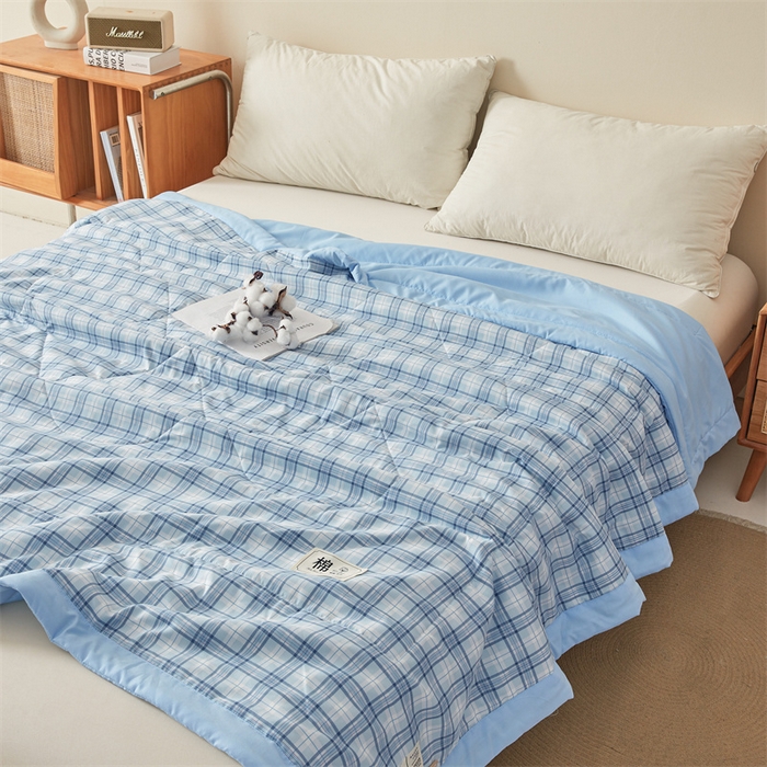 91家纺网 家纺一手货源 找家纺 魅图家纺 2025新款A类云朵棉抗菌棉花夏被 梦雨格