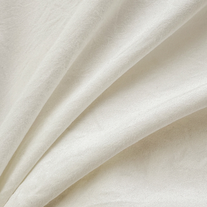 91家纺网 家纺一手货源 找家纺 冕悠家纺 2025新款A类105克超柔褶皱水洗棉拼色四件套 奶昔白+芝士黄