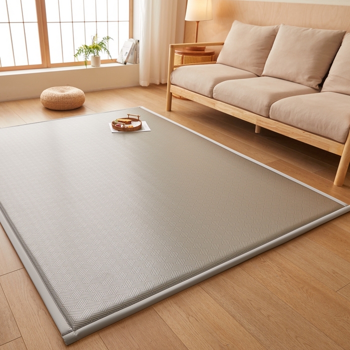 91家纺网 家纺一手货源 找家纺 （总）阿亮家居 2025新款包边工艺凉感冰藤地铺睡垫系列凉席地垫