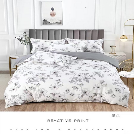 91家纺网 家纺一手货源 找家纺 （总）玖琳家纺 2025新款130克贡棉磨毛植物羊绒四件套