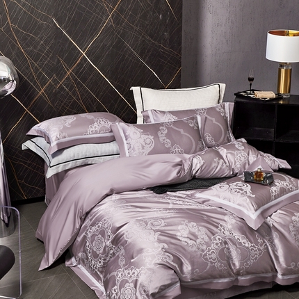 91家纺网 家纺一手货源 找家纺 （总）JUICY 橘滋家纺 2025新款高奢意式奢享色织大提花系列四件套