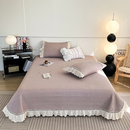 91家纺网 家纺一手货源 找家纺 （总）沐纯家居 2025新款法式小碎花床盖四件套