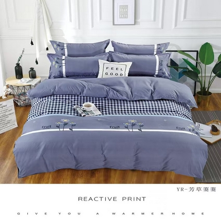 91家纺网 家纺一手货源 找家纺 （总）玖琳家纺 2025新款130克贡棉磨毛植物羊绒四件套