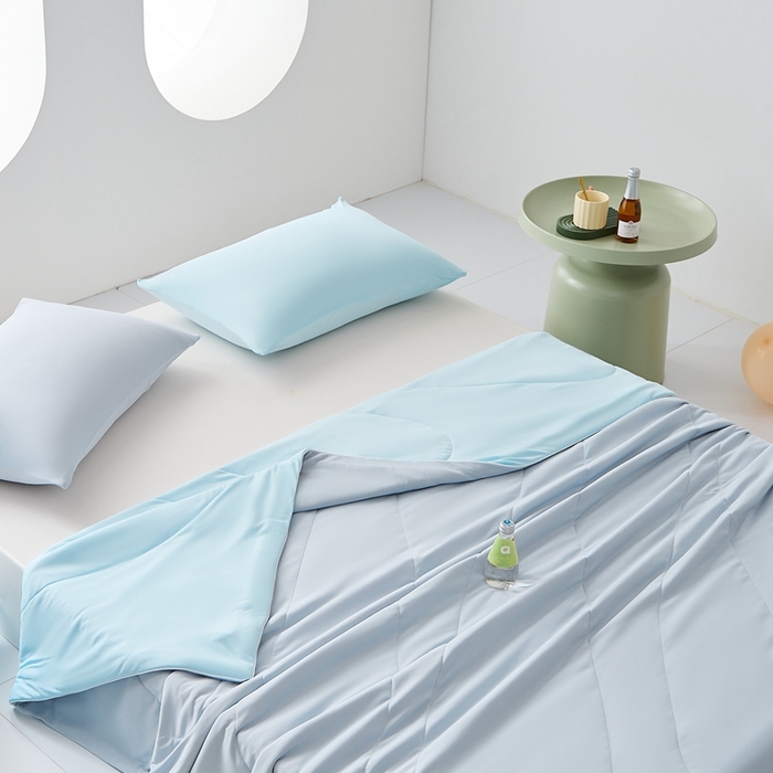 91家纺网 家纺一手货源 找家纺 LADYCOCO可可家居 2025新款凉感夏被 蓝