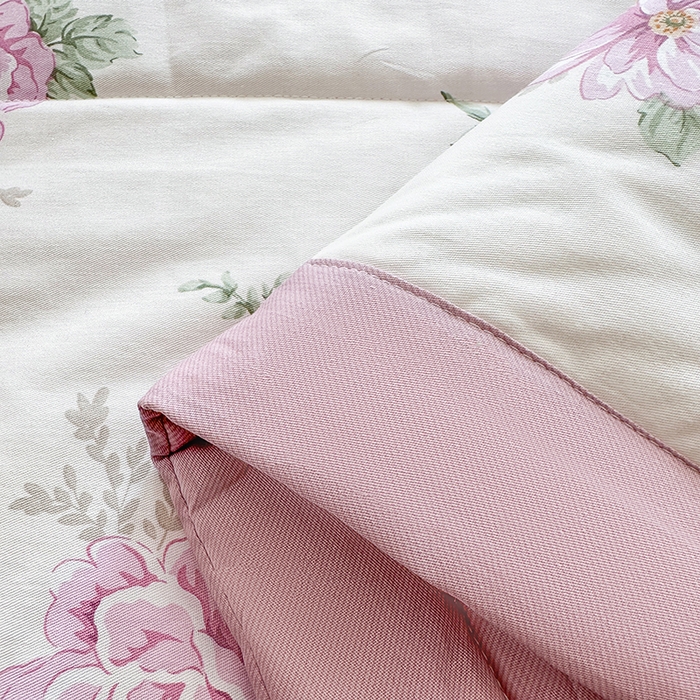 91家纺网 家纺一手货源 找家纺 瑜珠 2025新款A类双面全棉印花夏被夏凉被纯棉空调被 知否花间