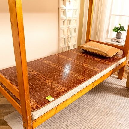 91家纺网 家纺一手货源 找家纺 （总）丹兰  2025新款凉感丝凉席可定做竹席学生宿舍冰丝席藤席子