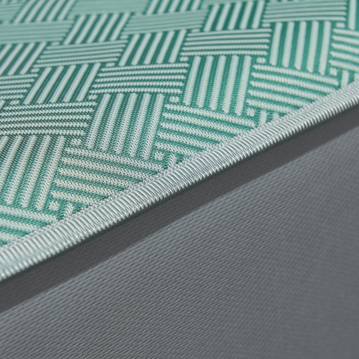 91家纺网 家纺一手货源 找家纺 小萌虎 2025新款碳光抗菌冰丝凉席床笠 饼干花-绿