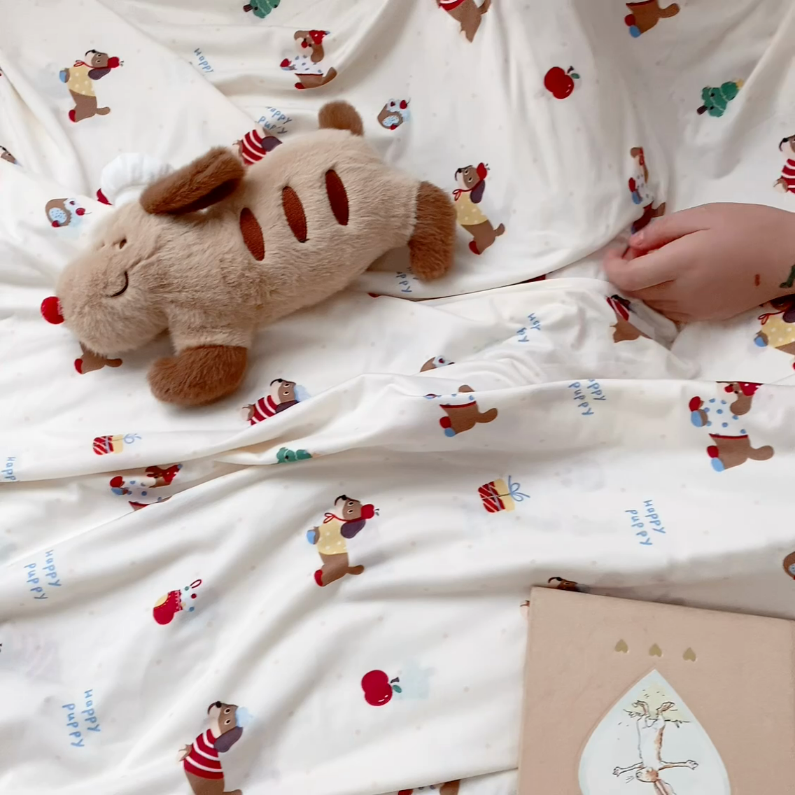 91家纺网 家纺一手货源 找家纺 嗨生活 2025新款婴儿裸睡级凉感针织毯幼儿园夏被儿童夏被毯子 腊肠狗