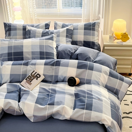 91家纺网 家纺一手货源 找家纺 （总）世爵 2025新款全棉印花小清新套件系列-四件套