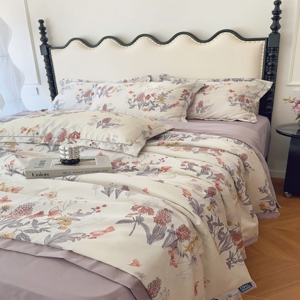 91家纺网 家纺一手货源 找家纺 （总）兜米家居 2025新款水洗天丝夏被四件套