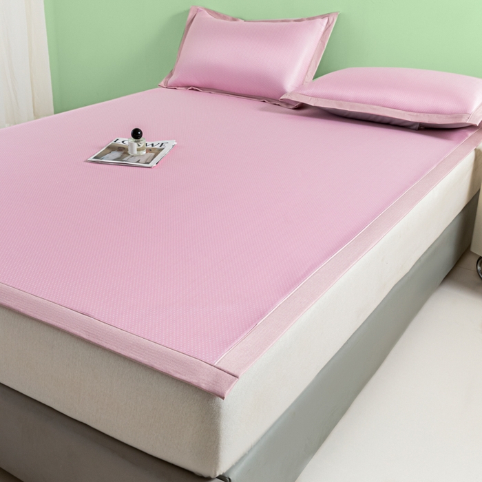 91家纺网 家纺一手货源 找家纺 （总）阿亮家居 2025新款凉席碳光席冰丝席三件套