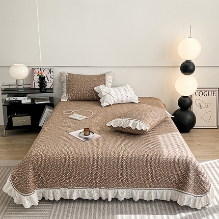 91家纺网 家纺一手货源 找家纺 （总）沐纯家居 2025新款法式小碎花床盖四件套