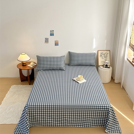 91家纺网 家纺一手货源 找家纺 （总）绒艺席业 2025新款简约原棉印花老粗布床单