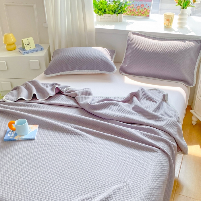 91家纺网 家纺一手货源 找家纺 （总）来菲毛毯 2025新款全棉针织全面盖毯床单夏被被子被芯