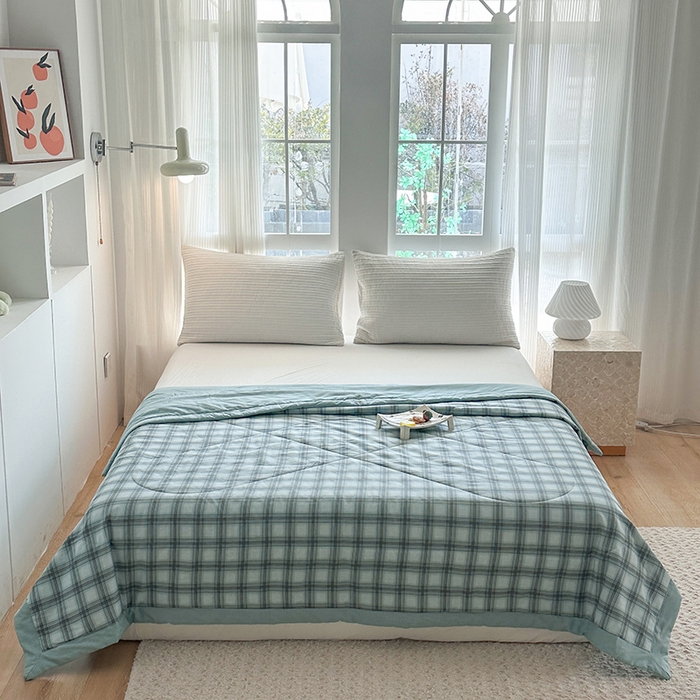 91家纺网 家纺一手货源 找家纺 （总）瑜珠 2025新款A类双面全棉印花夏被夏凉被纯棉空调被