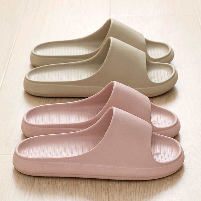 91家纺网 家纺一手货源 找家纺 （总）良品汇馆 2025【盆底横条EVA拖鞋】情侣日式无印EVA凉拖鞋良品家居拖夏季防水防滑踩屎感浴室皮纹拖