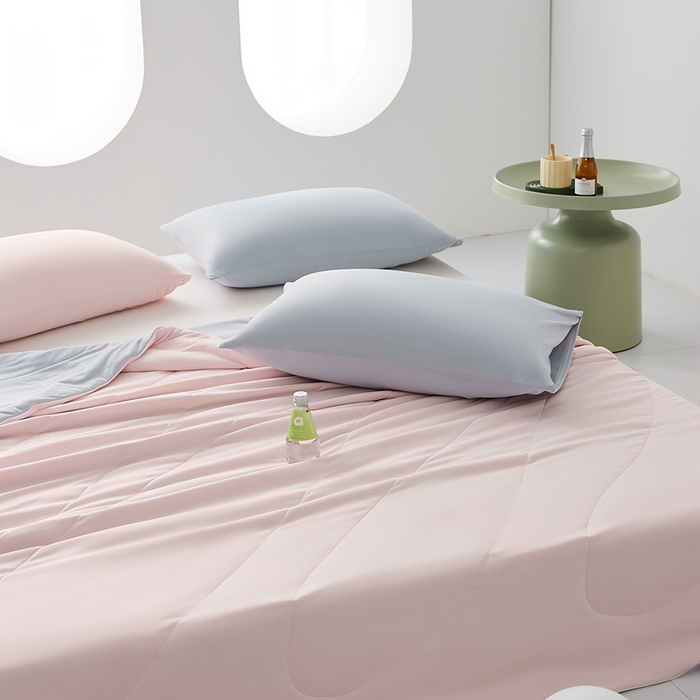 91家纺网 家纺一手货源 找家纺 LADYCOCO可可家居 2025新款凉感夏被 粉