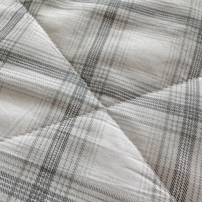 91家纺网 家纺一手货源 找家纺 瑜珠 2025新款A类双面全棉印花夏被夏凉被纯棉空调被 雅格灰