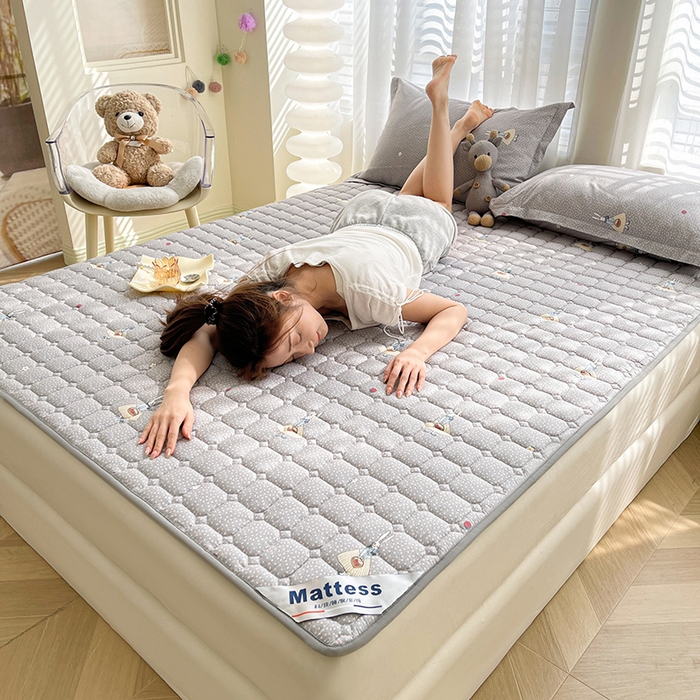 91家纺网 家纺一手货源 找家纺 丽诺床垫2025年全棉抗菌床褥床垫床护垫 小萝莉