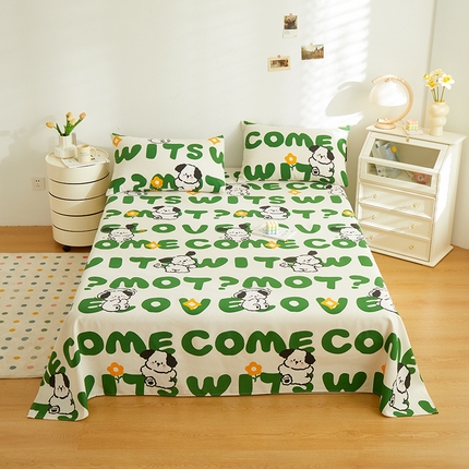 91家纺网 家纺一手货源 找家纺 （总）绒艺席业 2025新款简约原棉印花老粗布床单