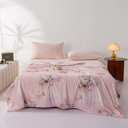 缔锦家纺 2025新款凉感丝印花夏被 暮云花香